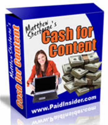 Product picture Cash For Content - MRR